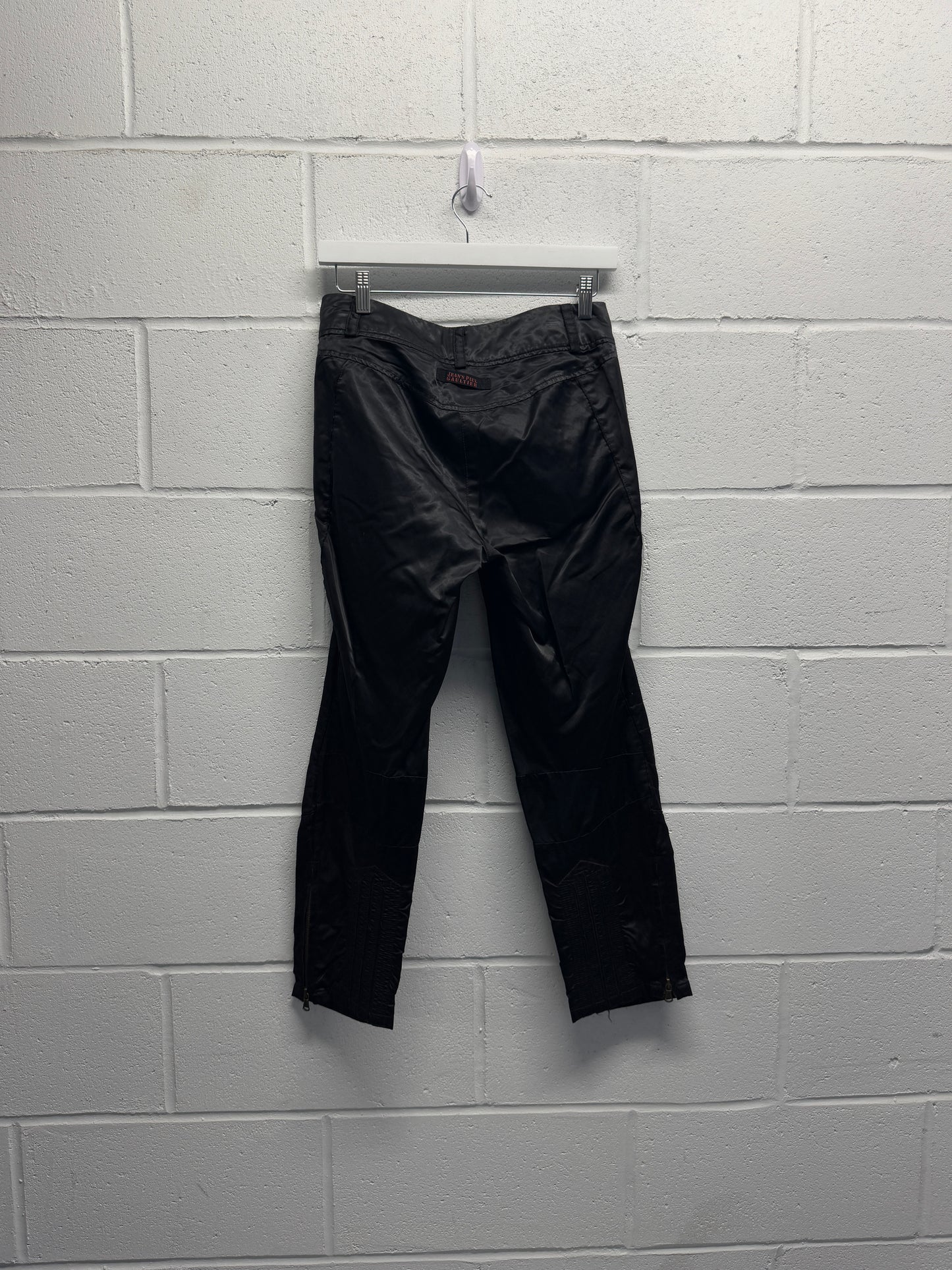 Jean Paul Gaultier Satin Moto Pants [44 , 30"]