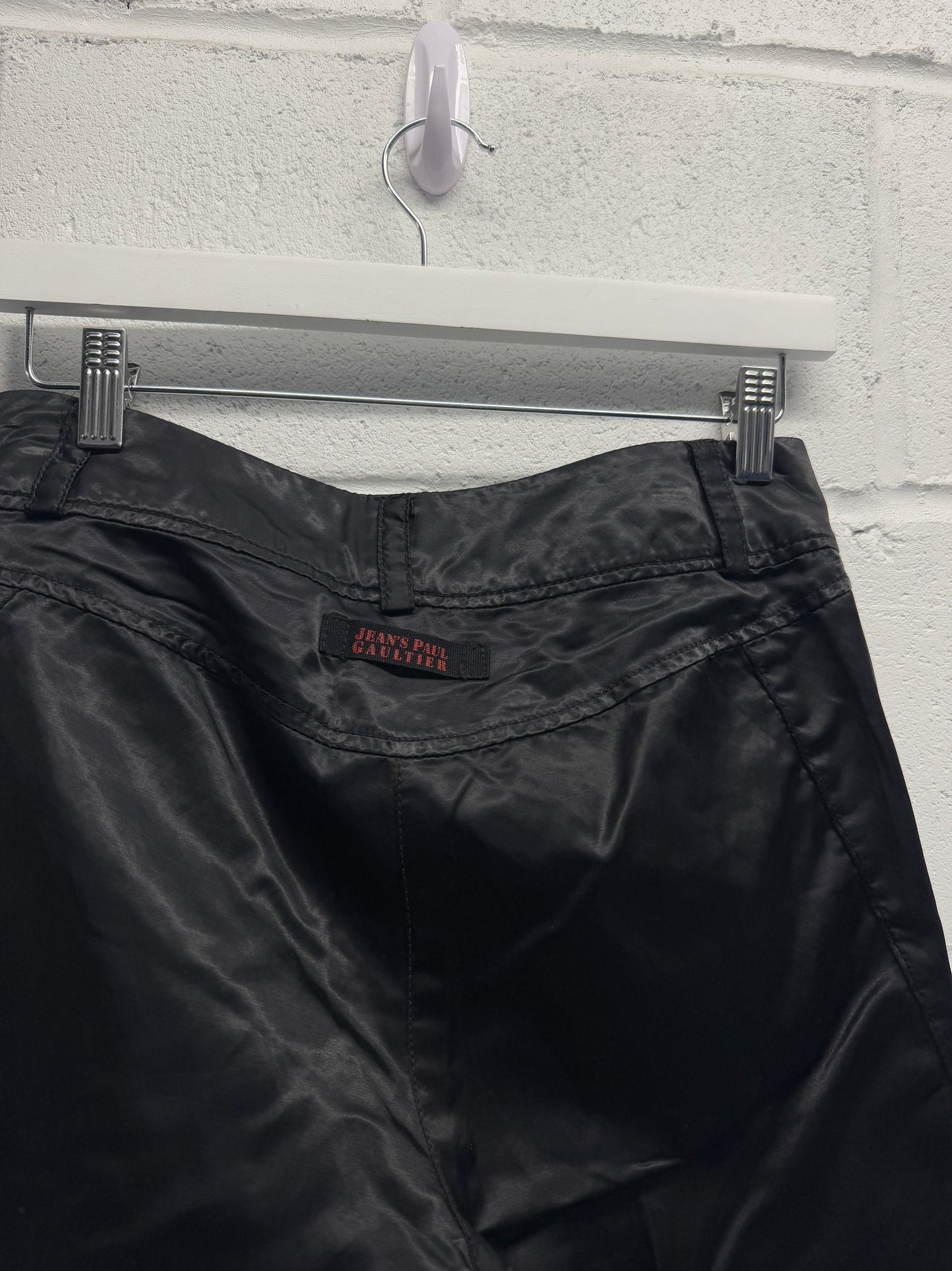 Jean Paul Gaultier Satin Moto Pants [44 , 30"]
