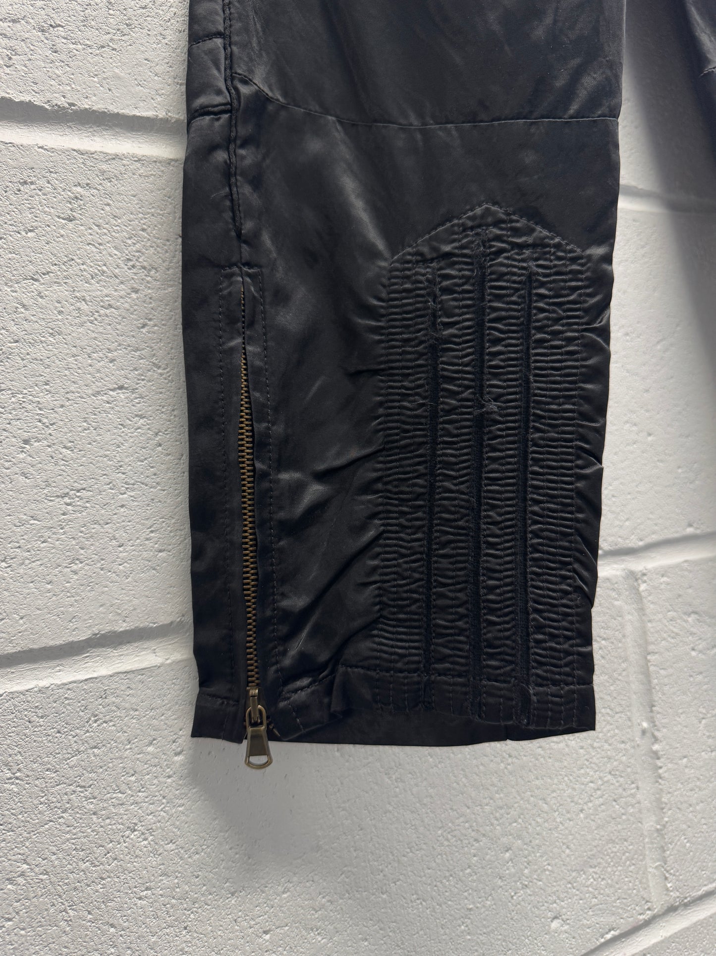 Jean Paul Gaultier Satin Moto Pants [44 , 30"]