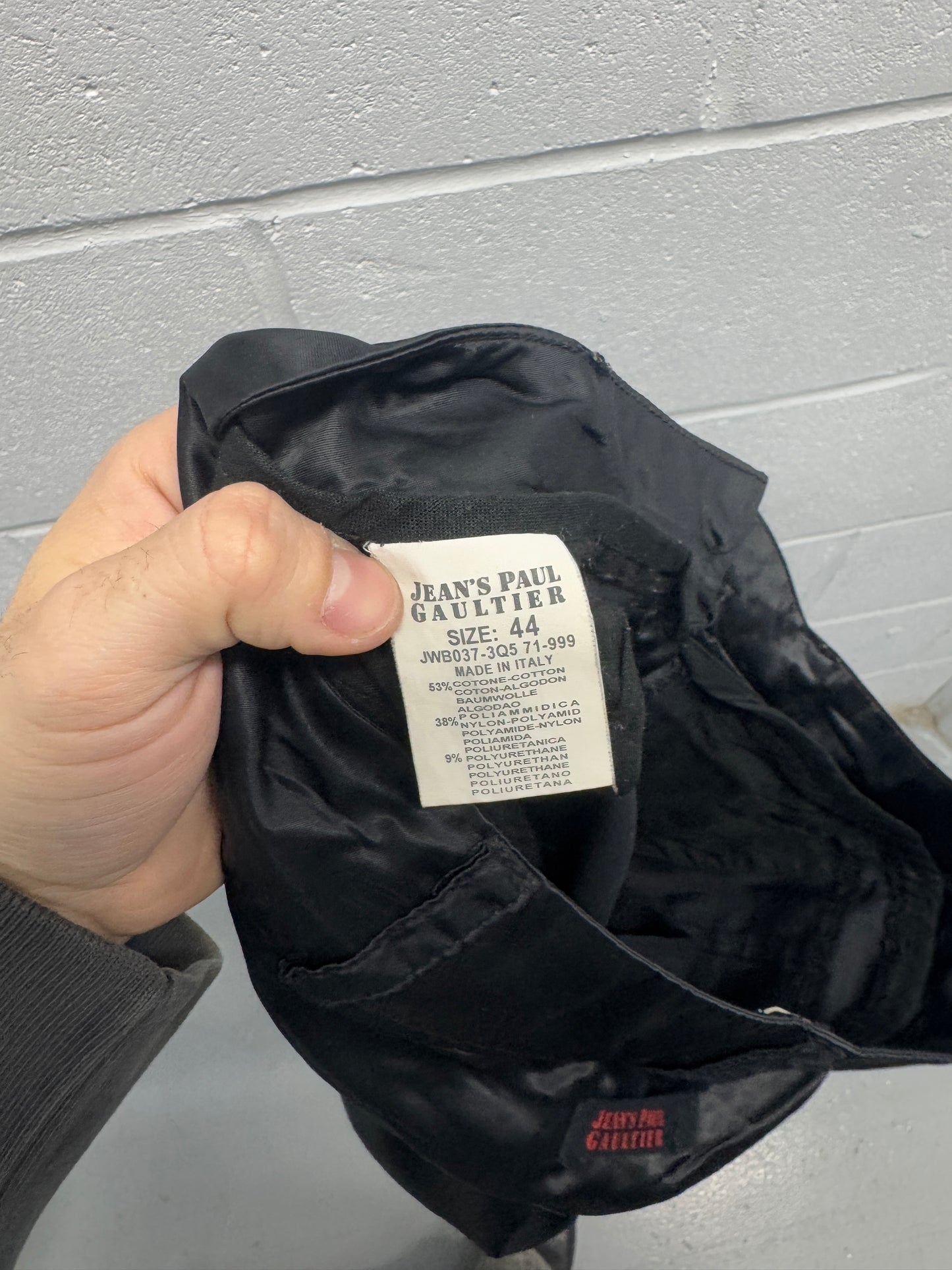 Jean Paul Gaultier Satin Moto Pants [44 , 30"]