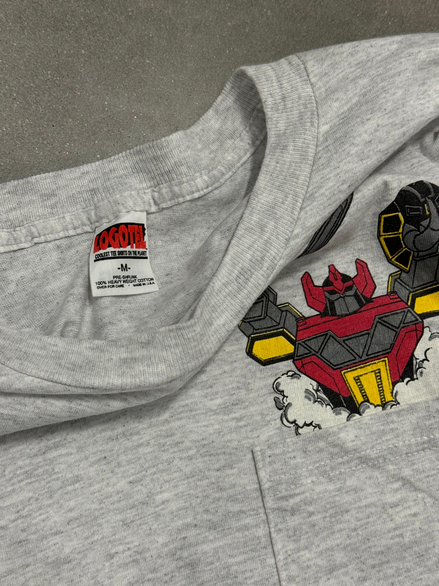 Vintage 1990s Go! Go! Power Rangers Promo T-Shirt [M]