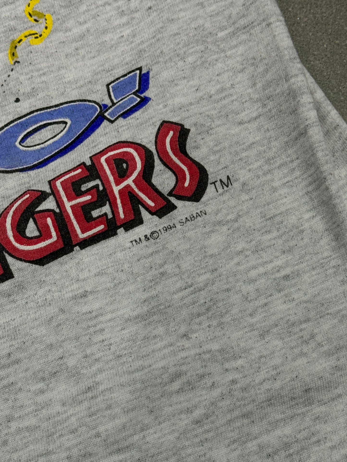Vintage 1990s Go! Go! Power Rangers Promo T-Shirt [M]