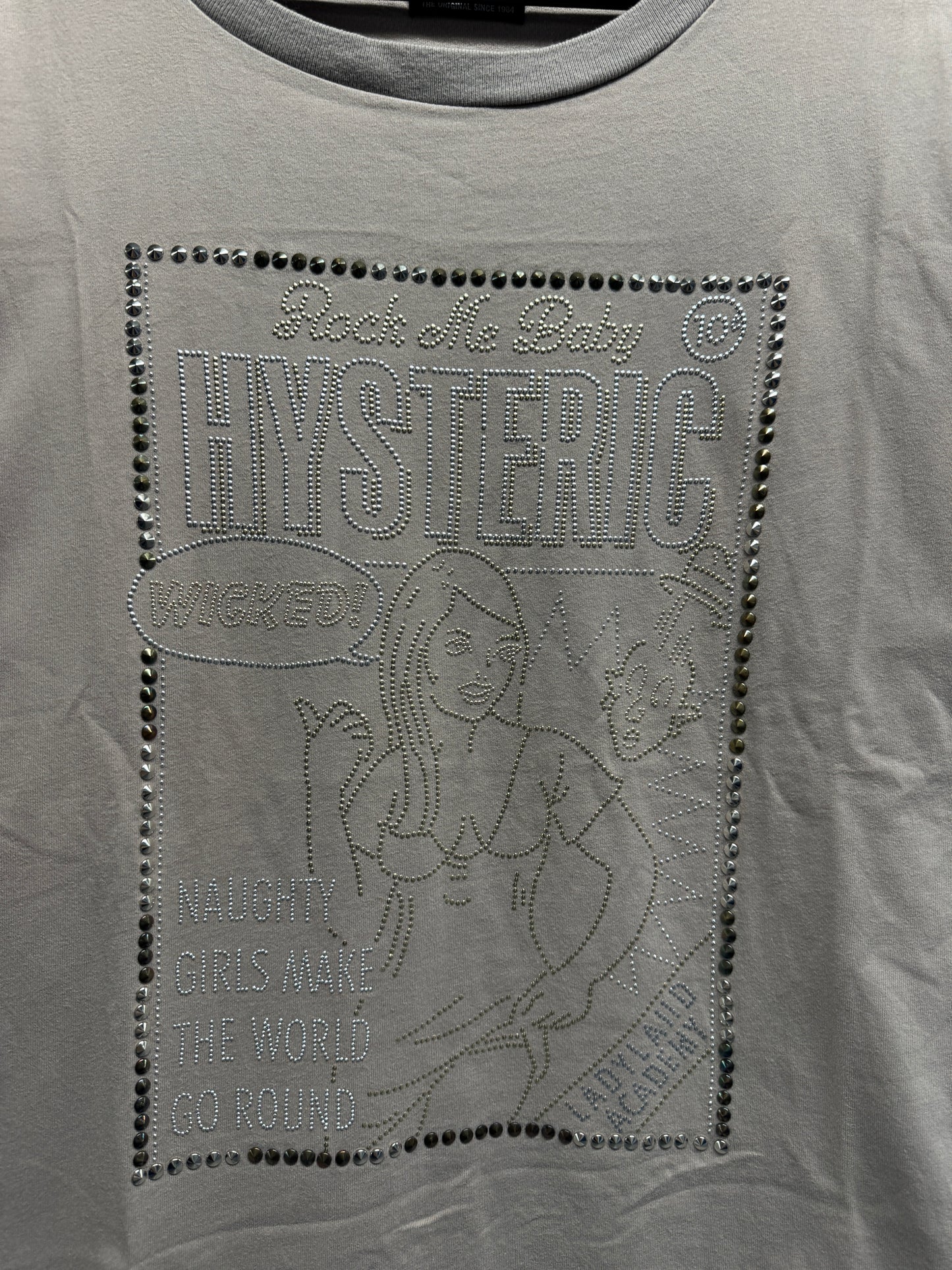 2000s Hysteric Glamour Studded Girl Longsleeve T-Shirt [M]