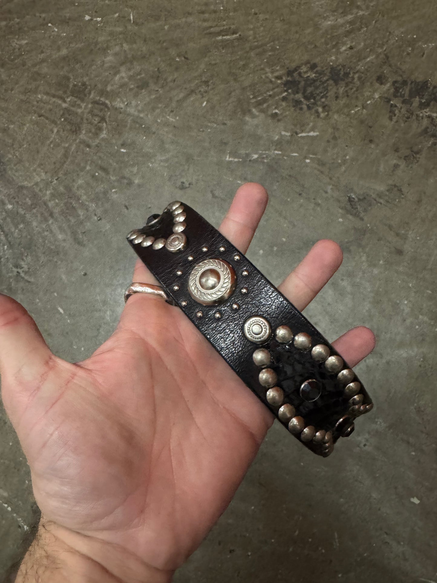 Tornado Mart Leather Studded Belt [28]