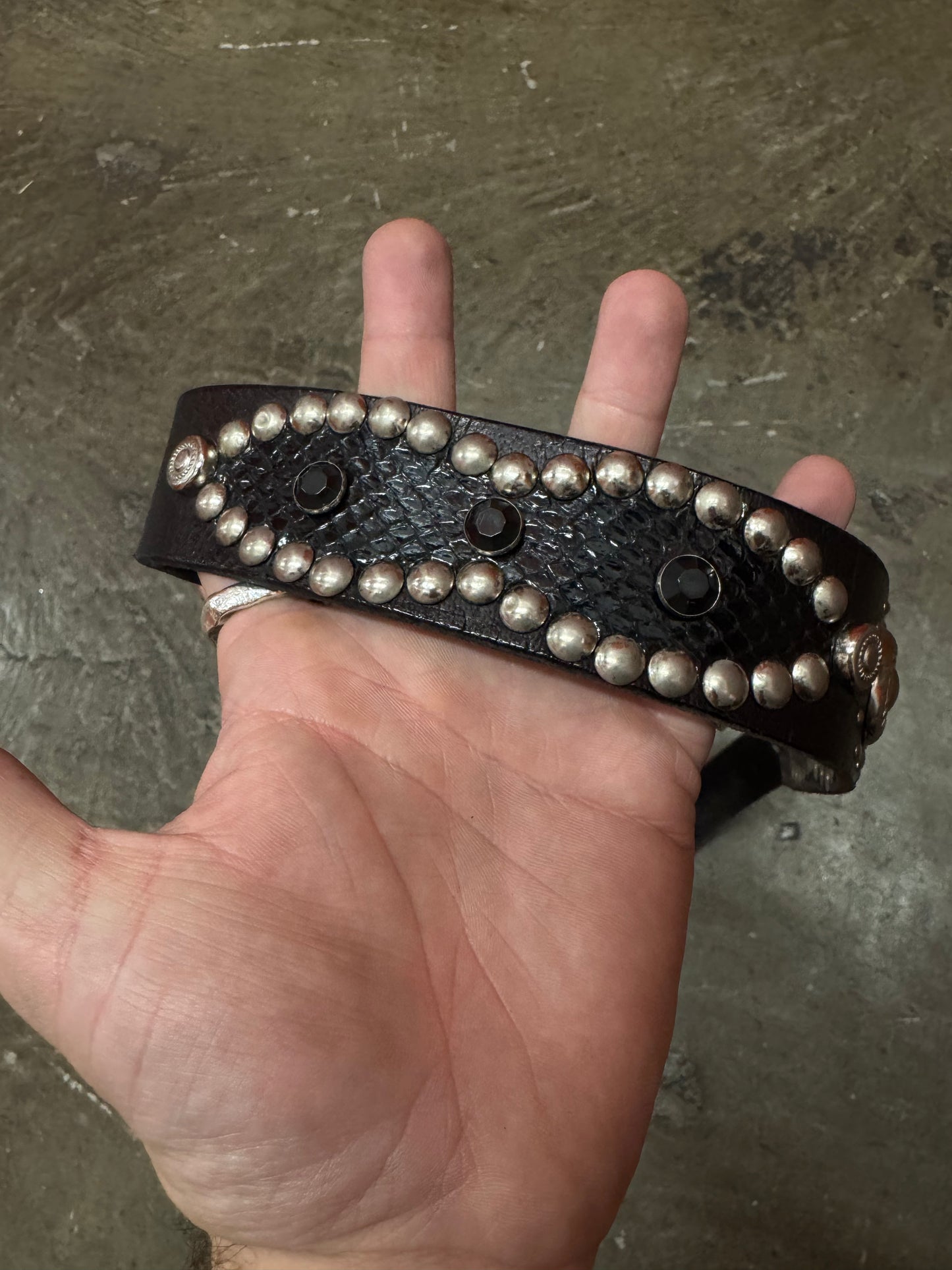 Tornado Mart Leather Studded Belt [28]