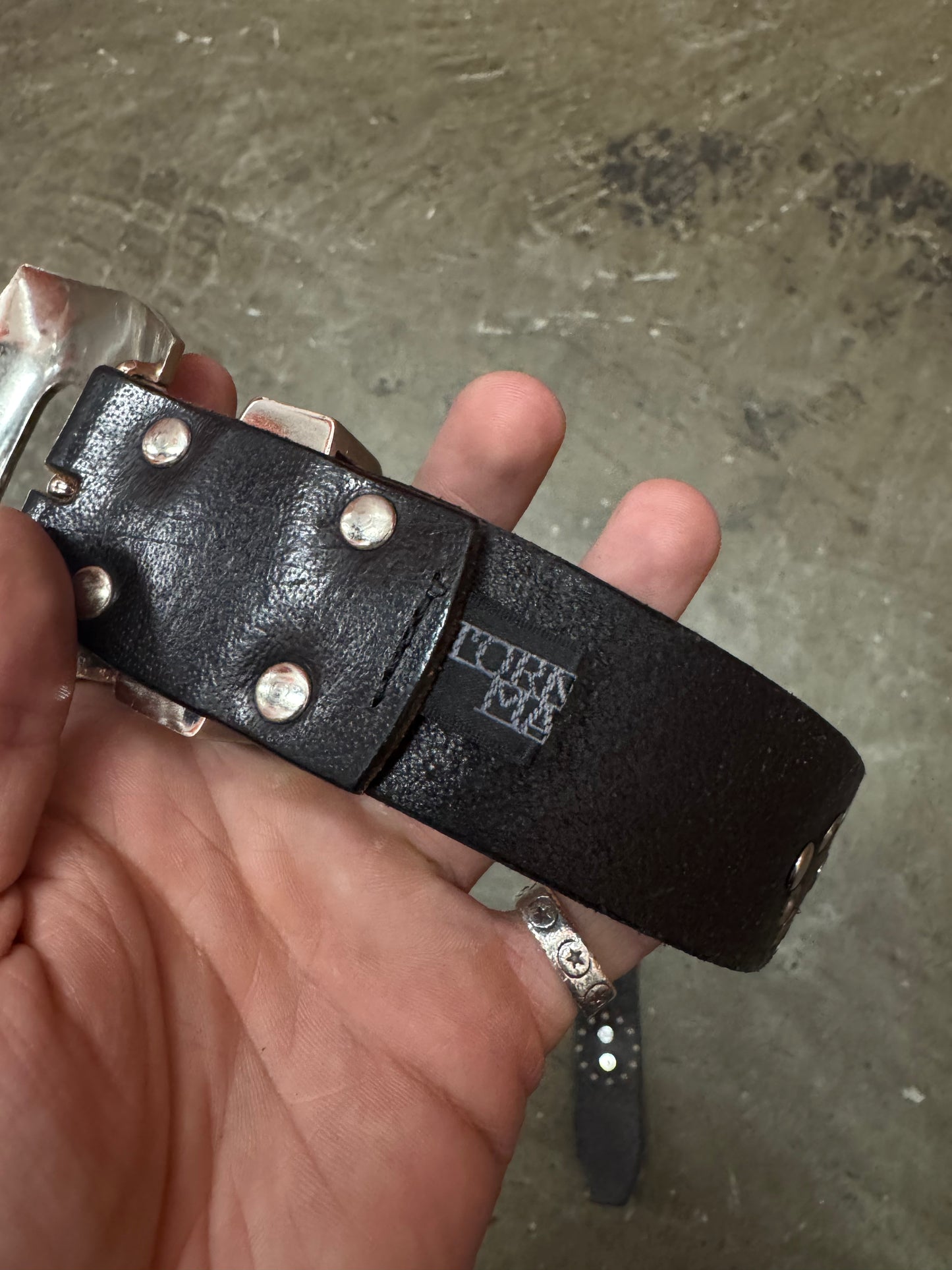 Tornado Mart Leather Studded Belt [28]