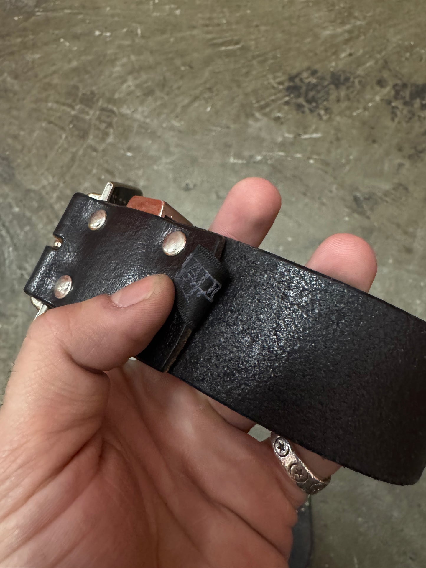 Tornado Mart Leather Studded Belt [28]