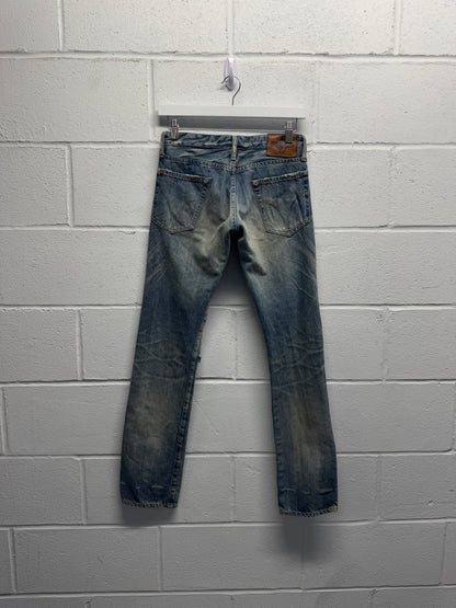Hysteric Glamour Low Rise Ripped Skinny Jeans [28"]