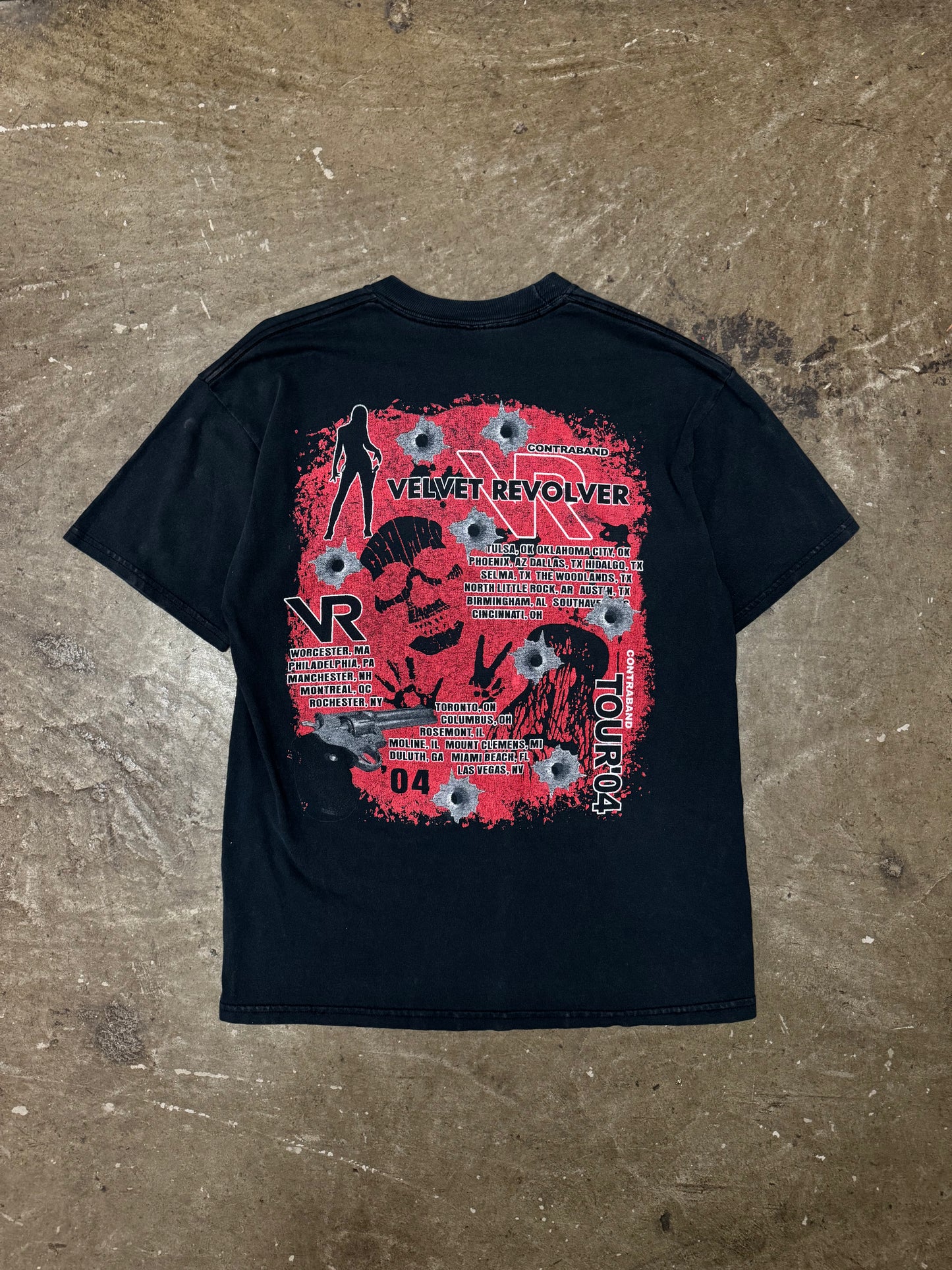 2000s Velvet Revolver Contraband Tour Band T-Shirt [L]