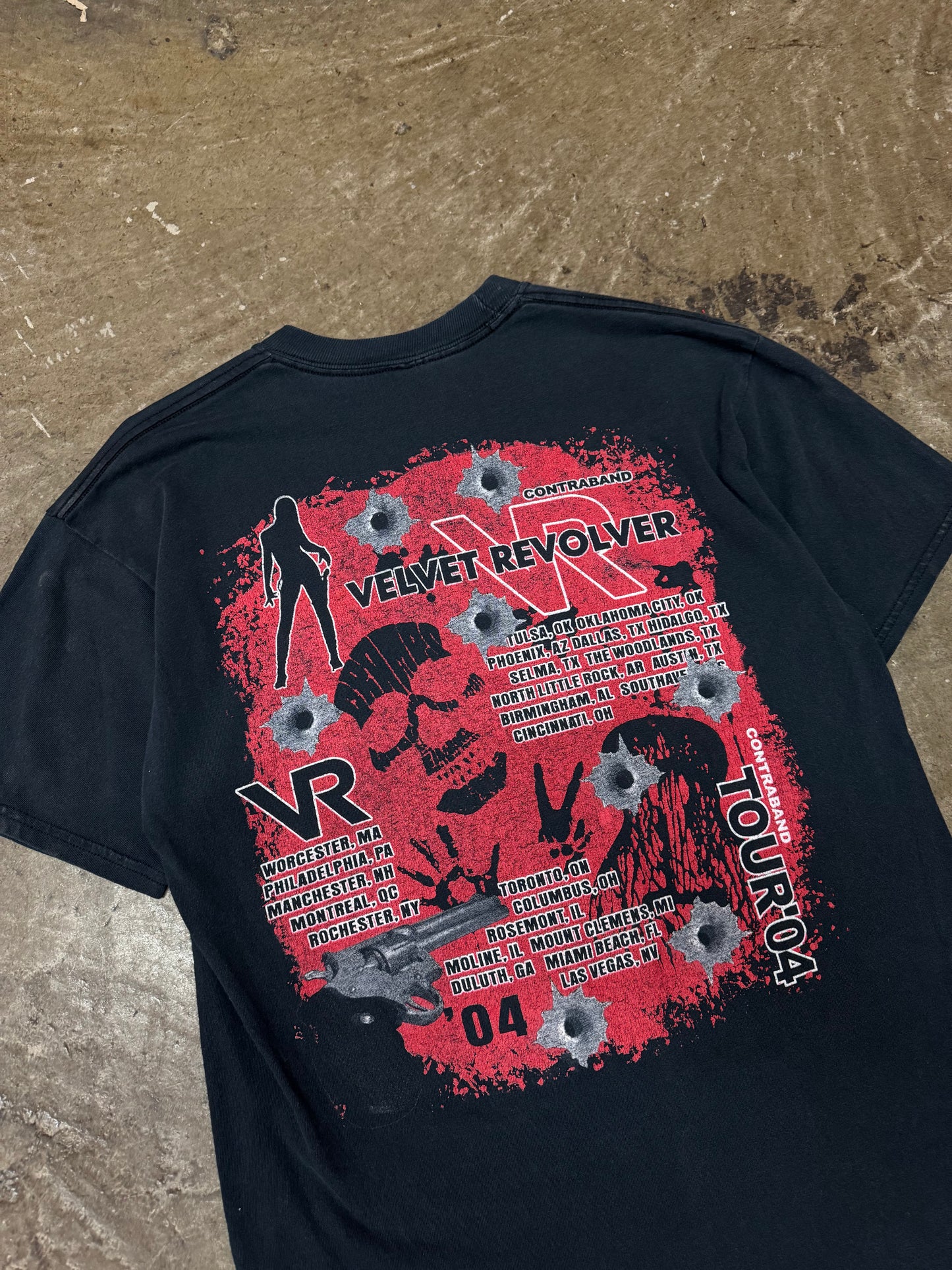 2000s Velvet Revolver Contraband Tour Band T-Shirt [L]