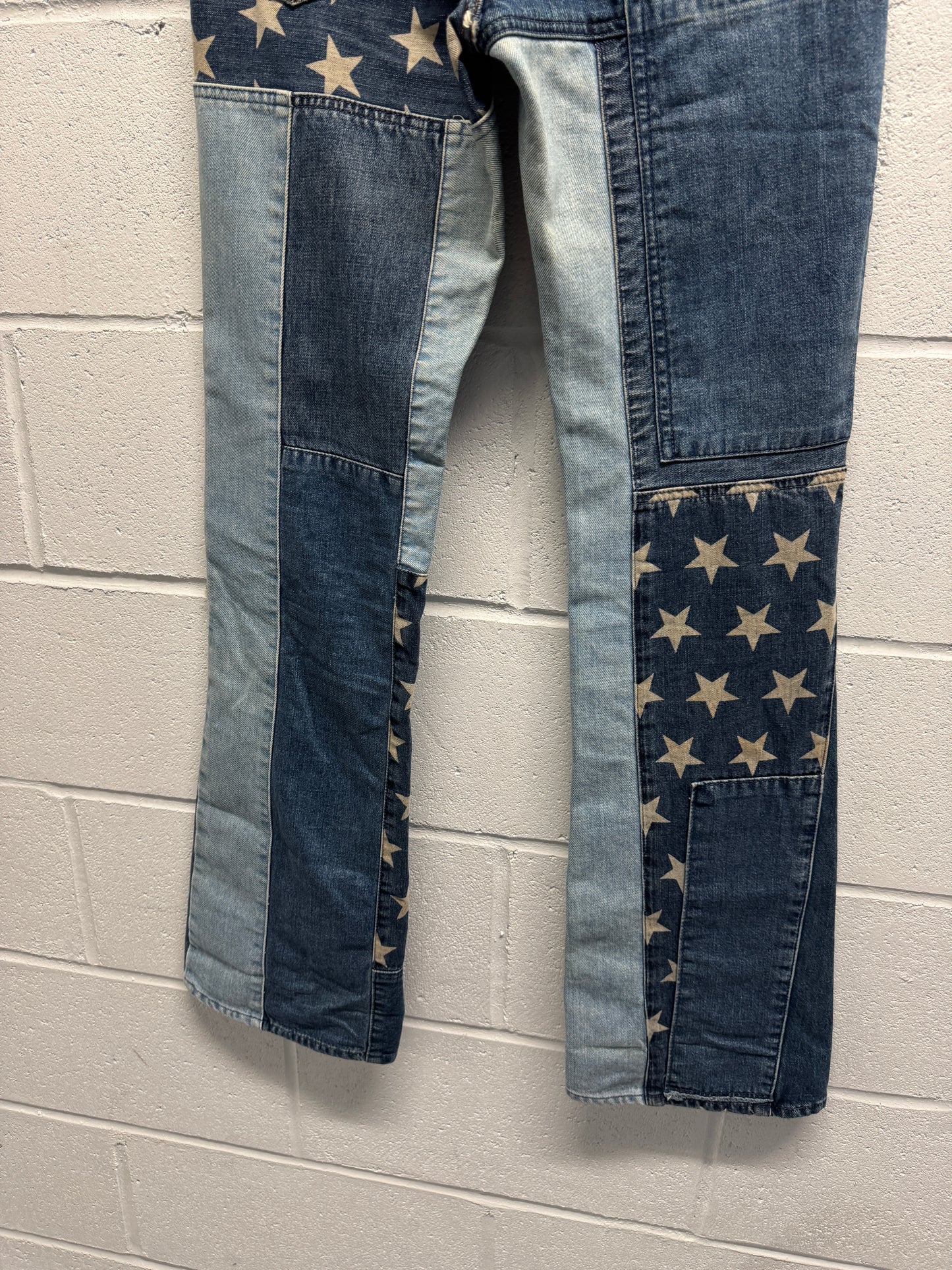 1990s Hysteric Glamour Kinky Jeans Star Patchwork Flares [29"]