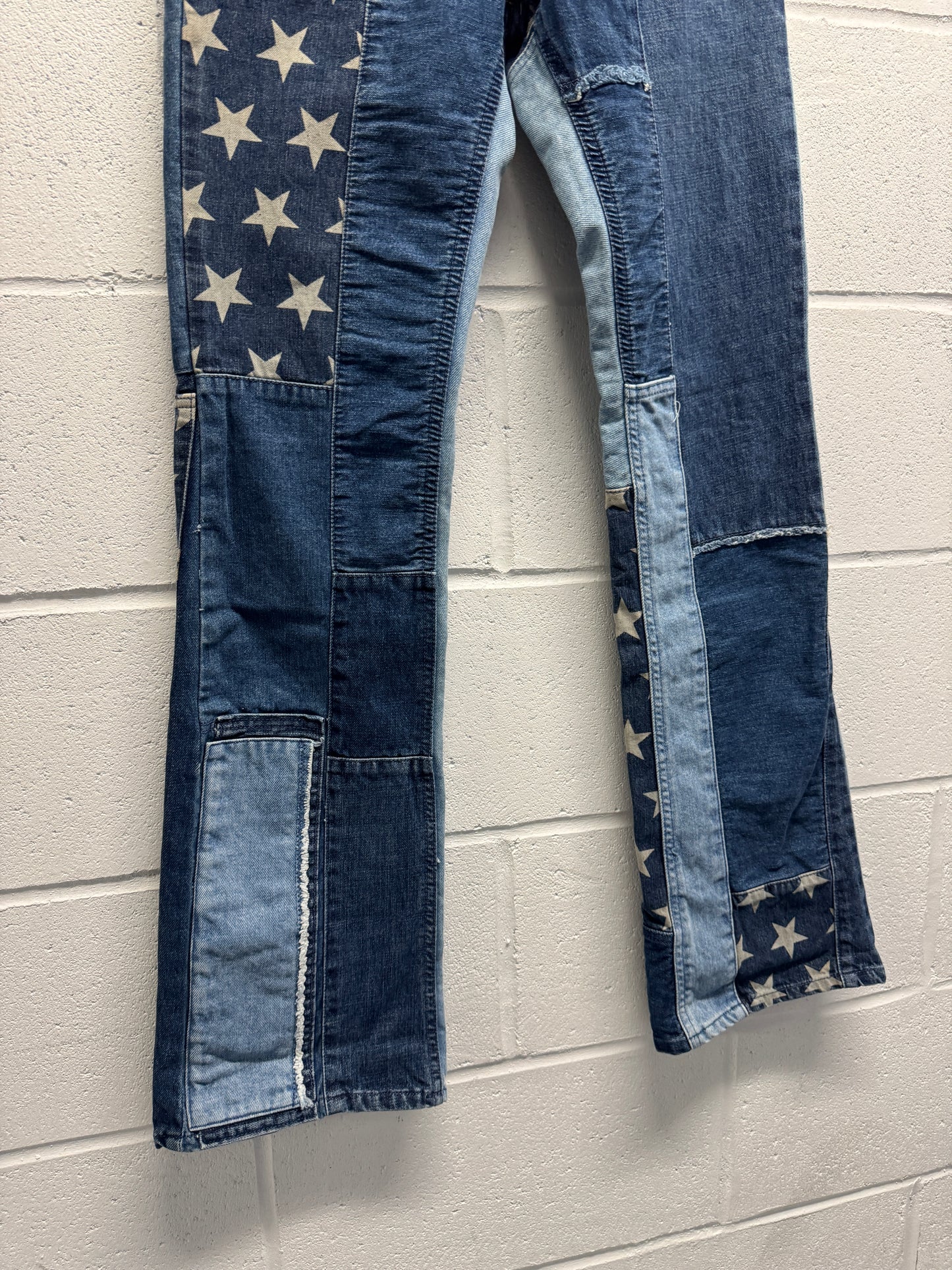 1990s Hysteric Glamour Kinky Jeans Star Patchwork Flares [28"]