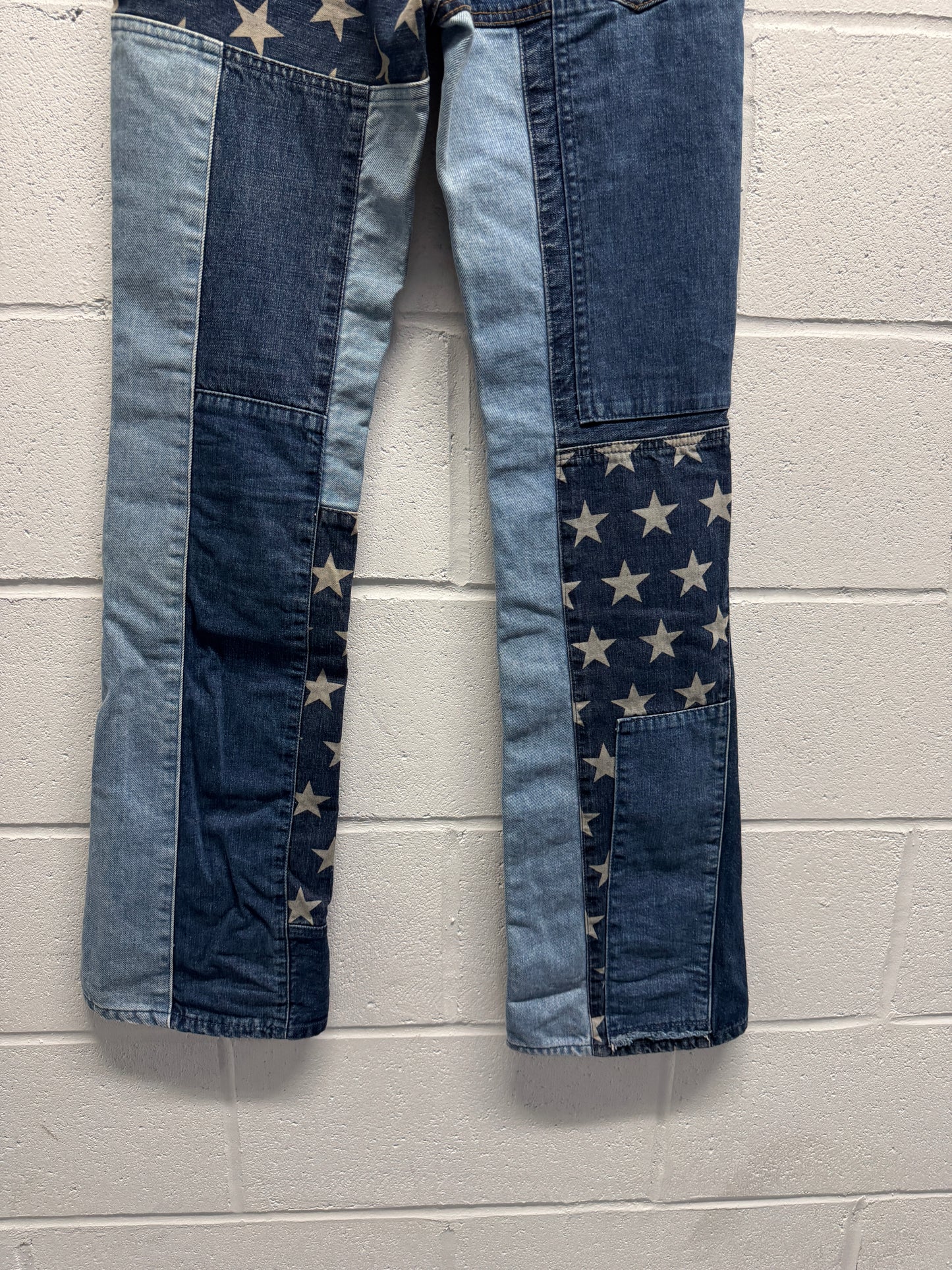1990s Hysteric Glamour Kinky Jeans Star Patchwork Flares [28"]