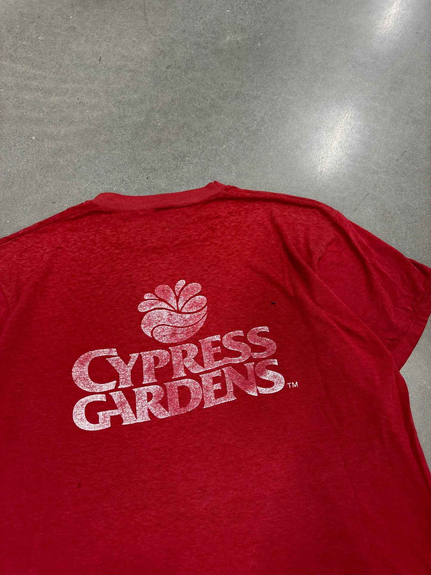 Vintage 1990s Faded Cypress Gardens T-Shirt [L/XL]