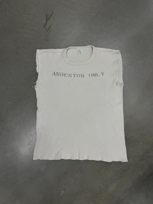 Vintage 1970s Asbestos Thermal Cut-Off Shirt