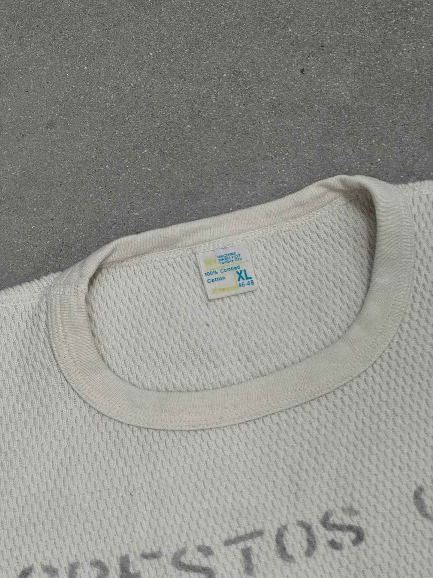 Vintage 1970s Asbestos Thermal Cut-Off Shirt