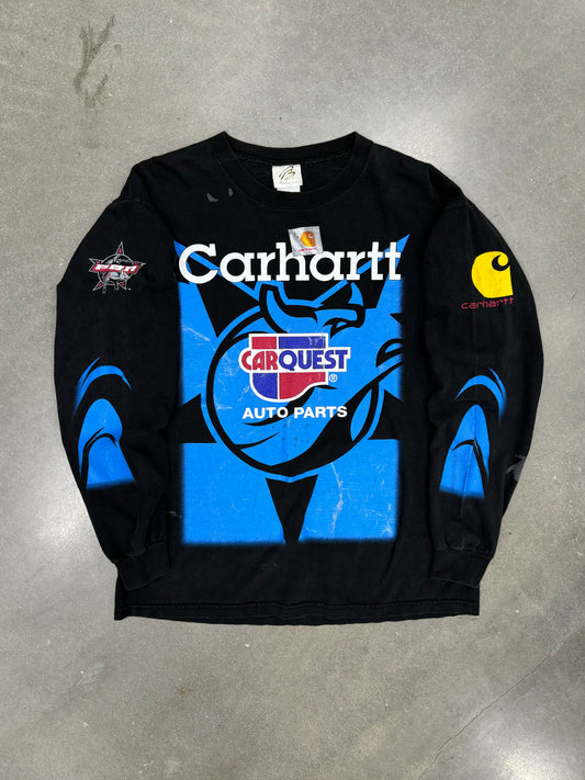 Vintage 1990s Carhartt PBR Bullfighters Racing Longsleeve Shirt [L]