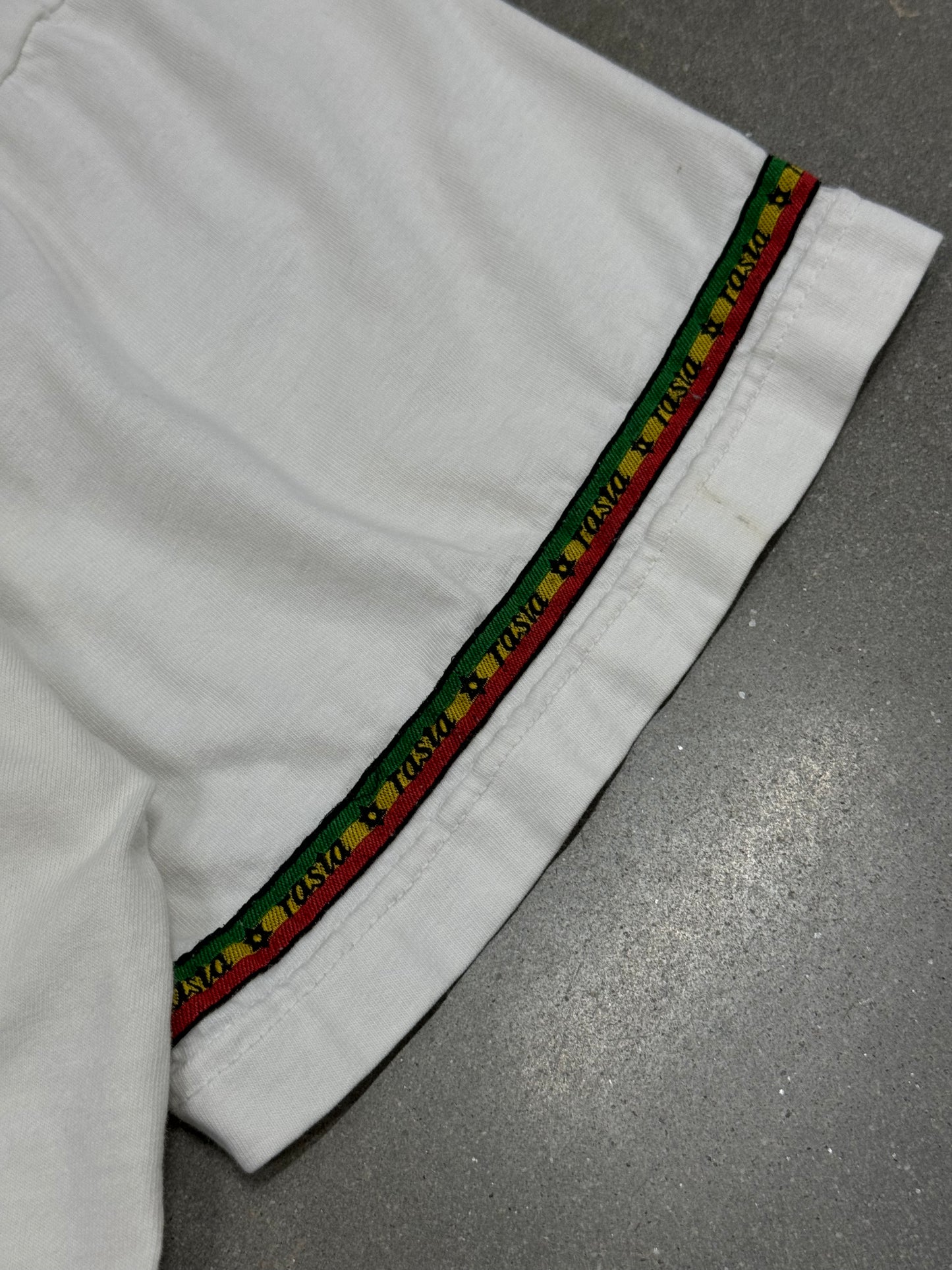 Vintage 1990s Bob Marley Ringer Boxy T-Shirt [L]