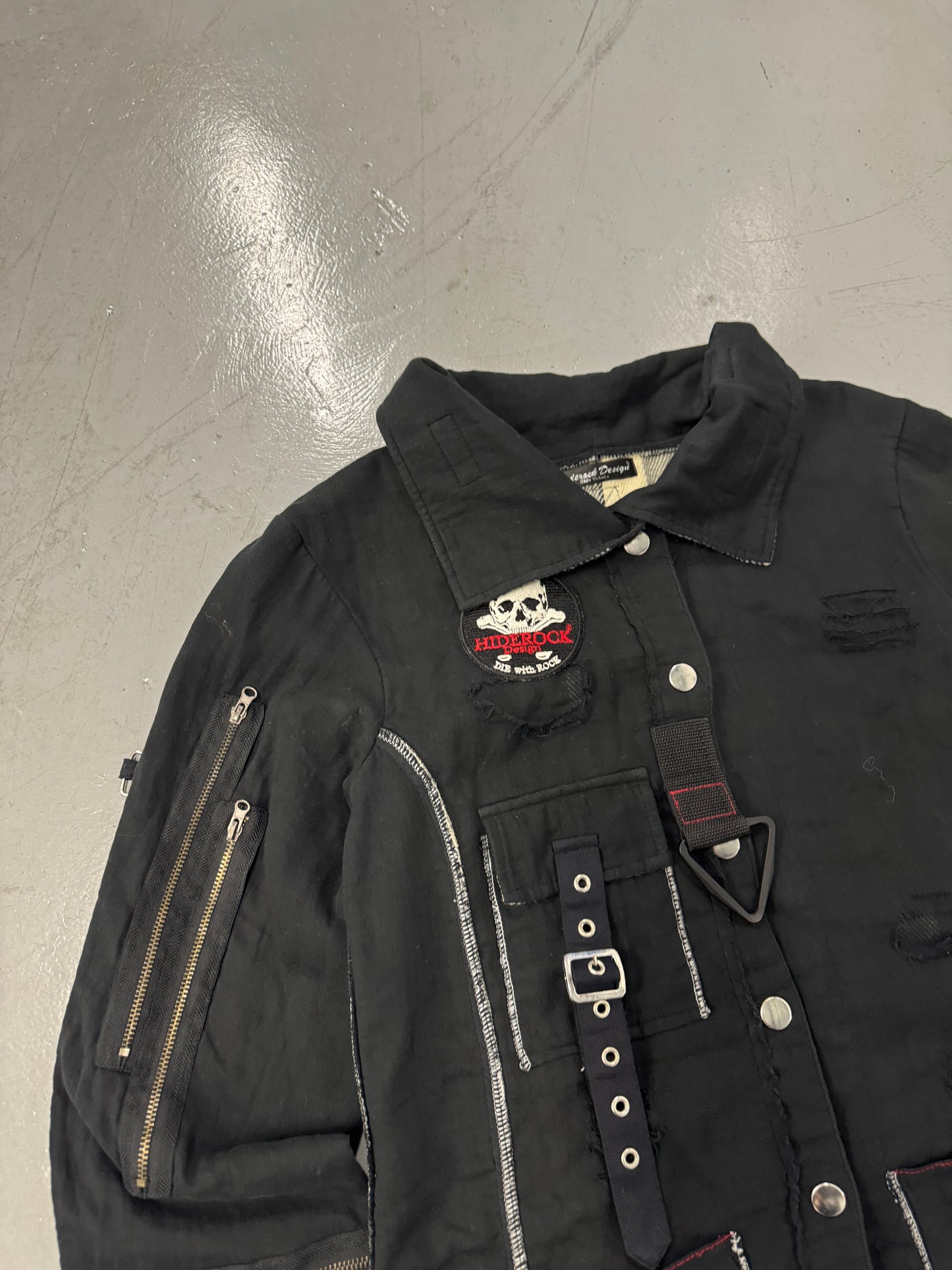 2000s Hiderock Design Punk Japanese Brand Button Up Shirt [L]