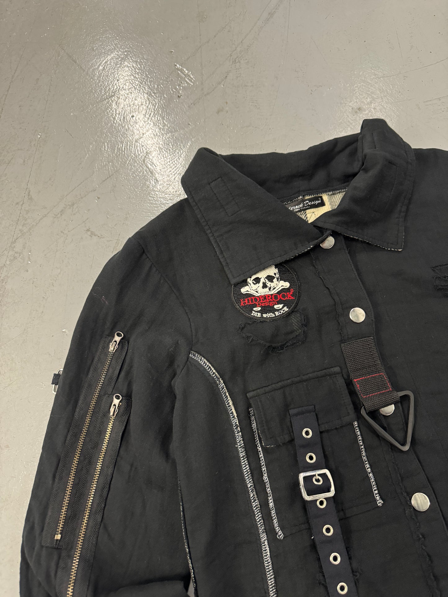 2000s Hiderock Design Punk Japanese Brand Button Up Shirt [L]