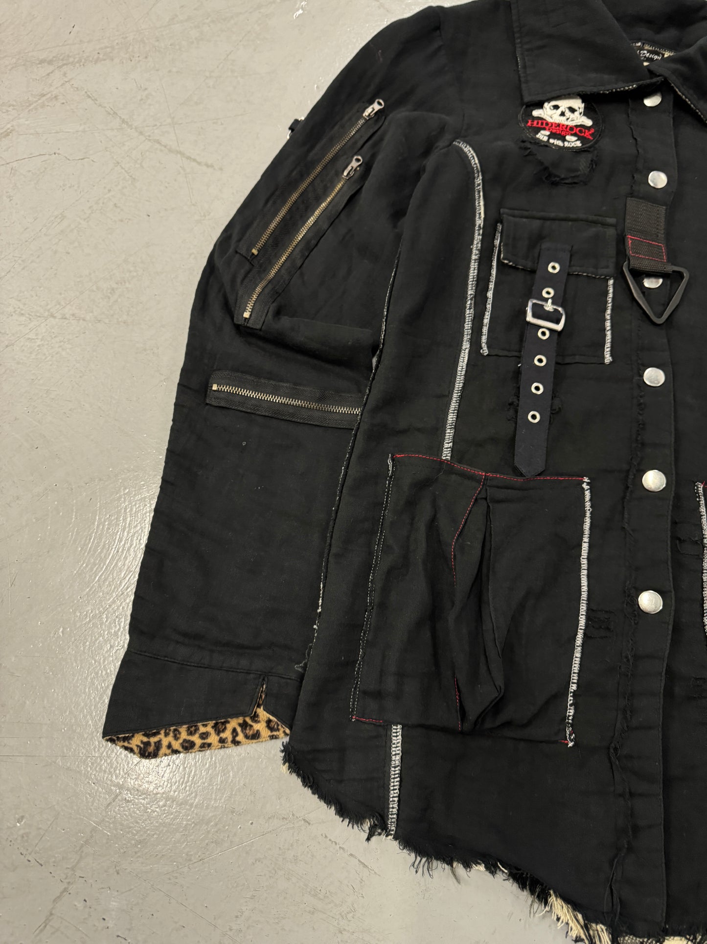 2000s Hiderock Design Punk Japanese Brand Button Up Shirt [L]