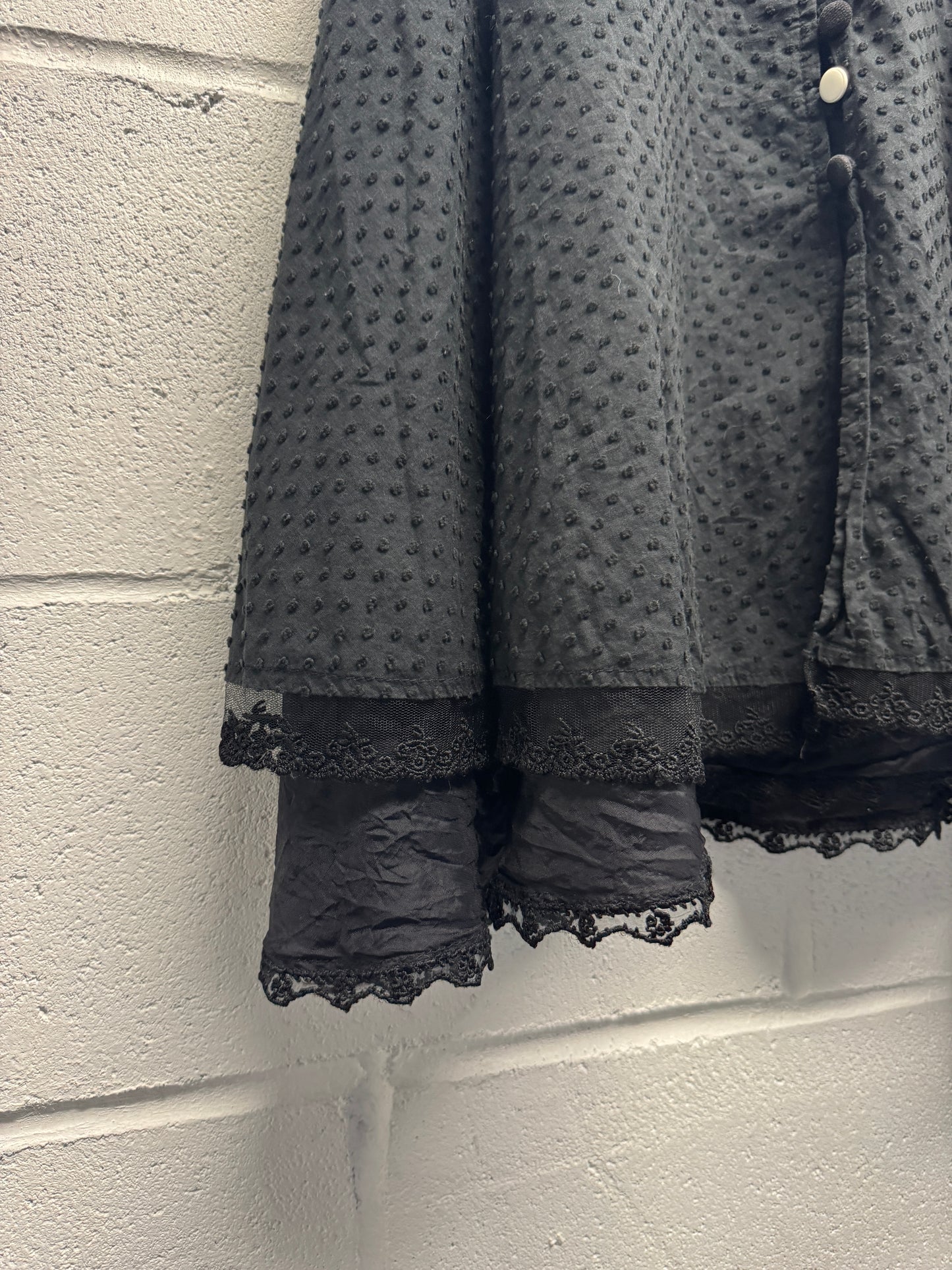 Y2K Lip Service Button Layered Skirt [S, 29"]