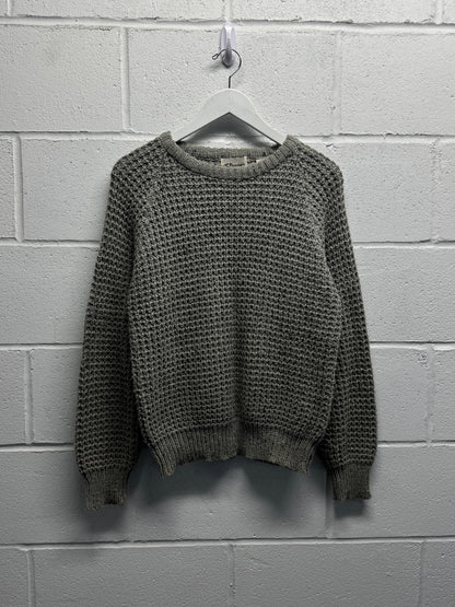 1980s JC Penny Waffle Knit Sweater [S/M]