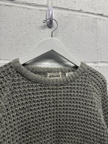 1980s JC Penny Waffle Knit Sweater [S/M]