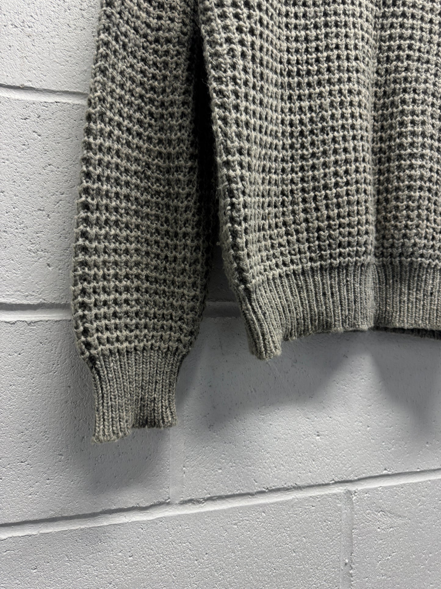 1980s JC Penny Waffle Knit Sweater [S/M]