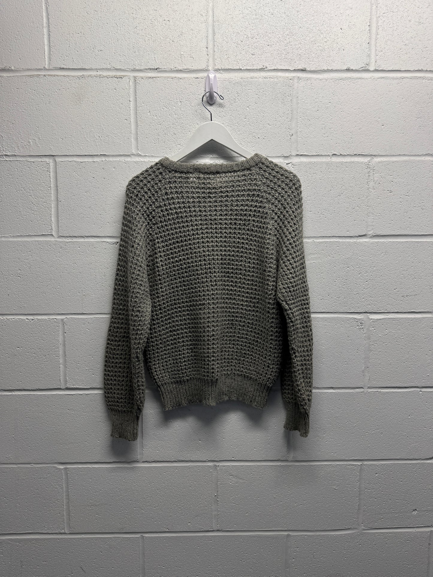 1980s JC Penny Waffle Knit Sweater [S/M]