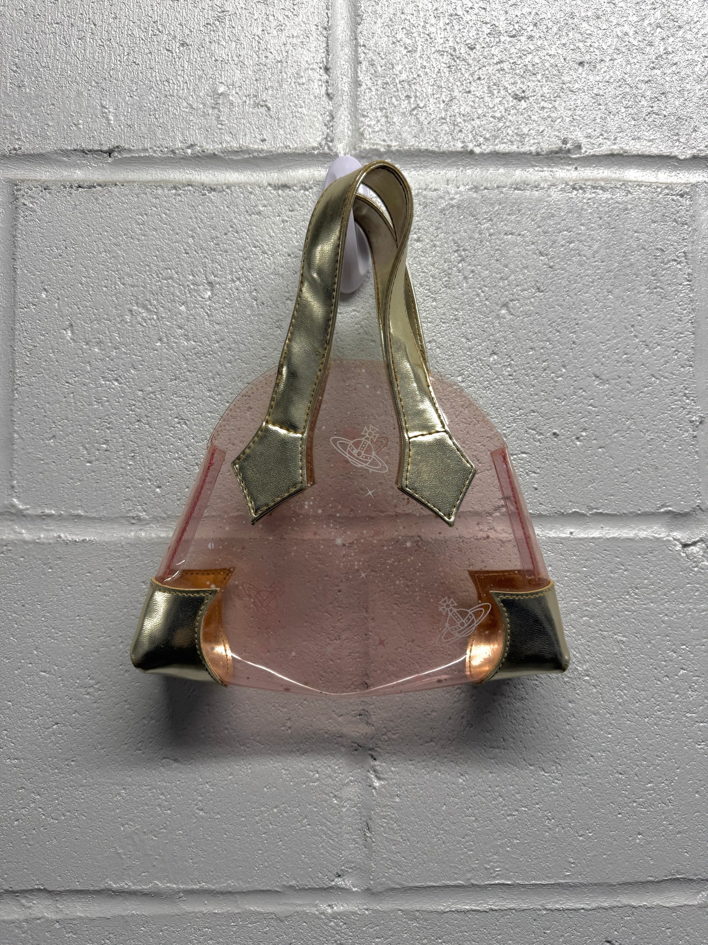 Vivienne Westwood Mini Acrylic Pink/Clear Bag [OS]