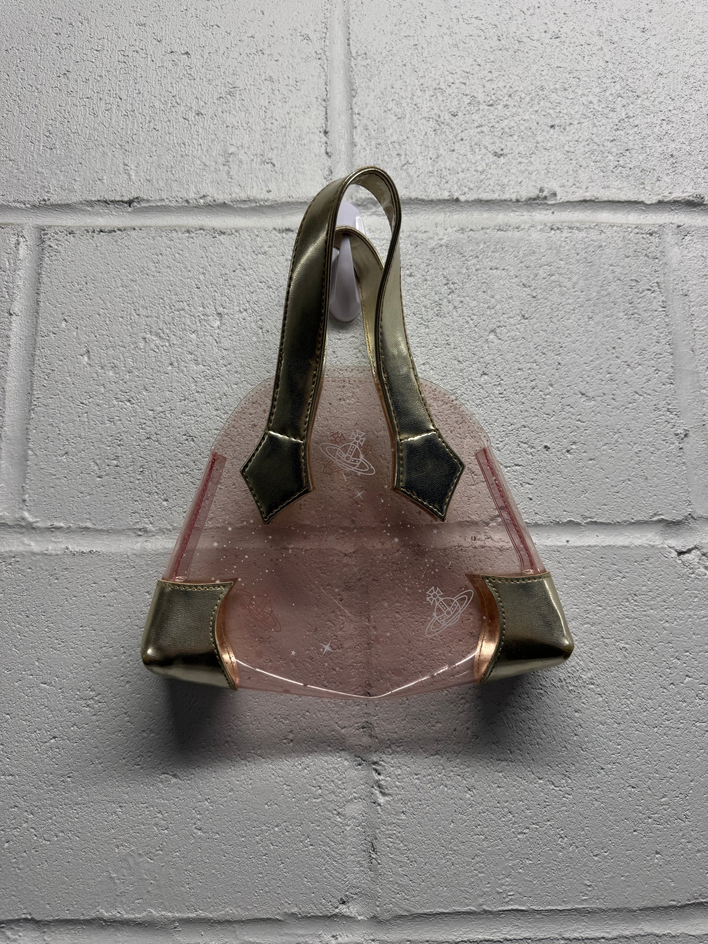 Vivienne Westwood Mini Acrylic Pink/Clear Bag [OS]