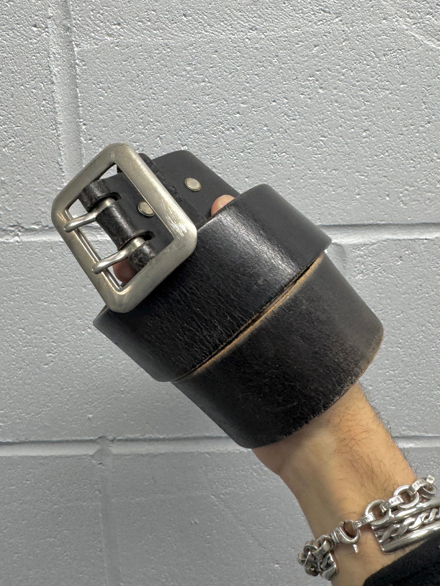 1990s Joe McCoy Thick Leather Belt [30]