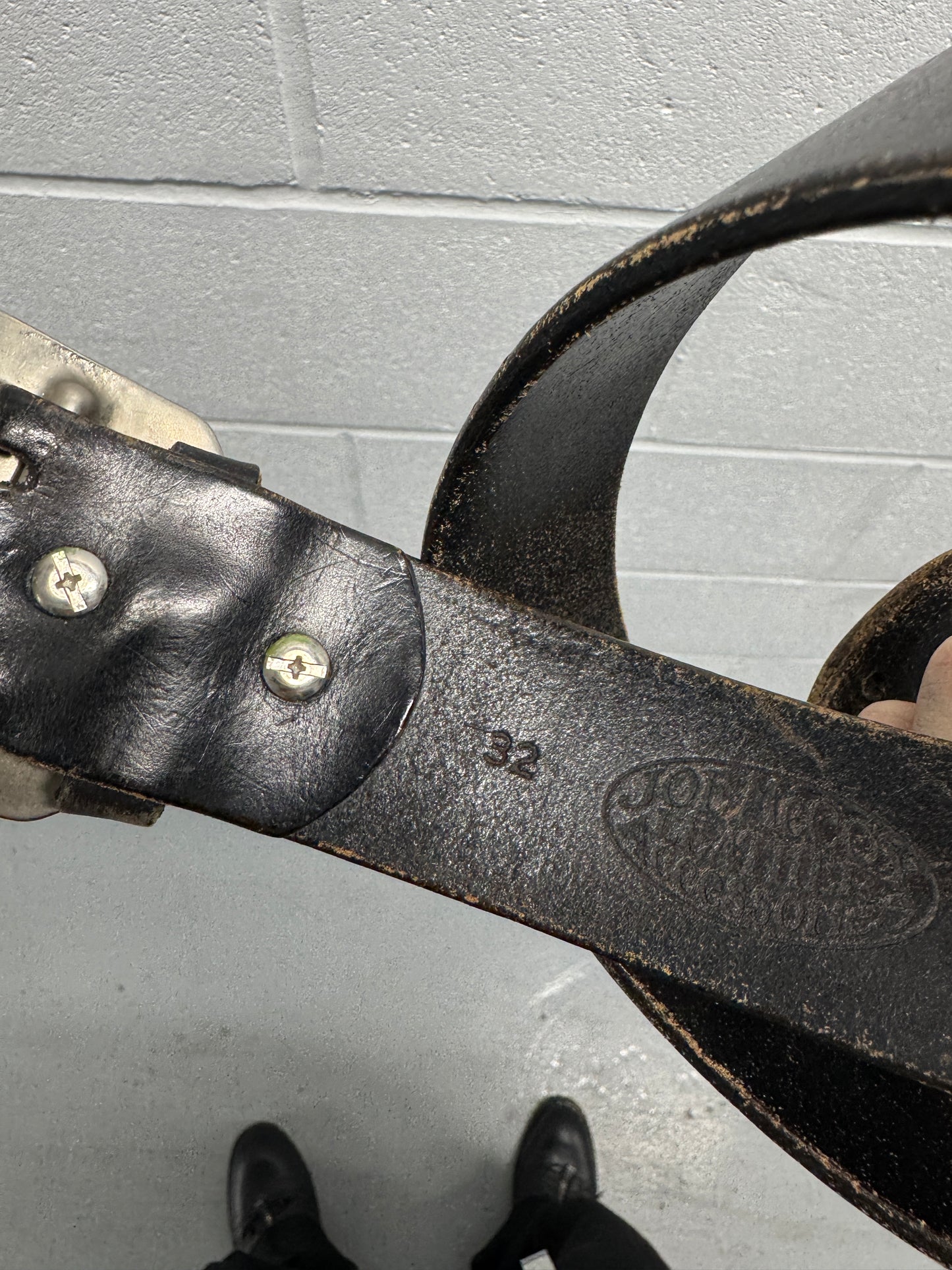 1990s Joe McCoy Thick Leather Belt [30]