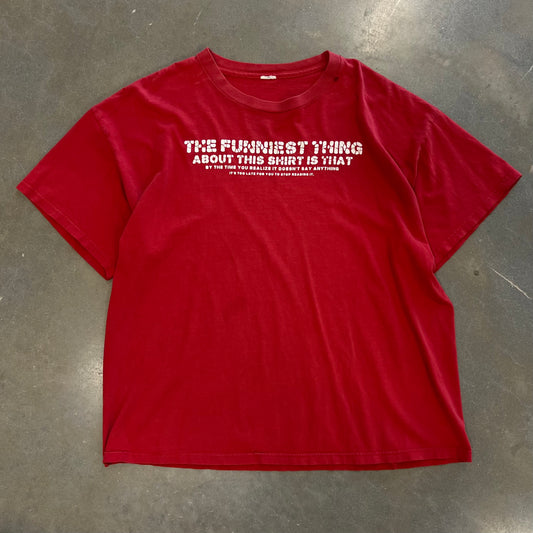 1990s Humor Text T-Shirt [XL]