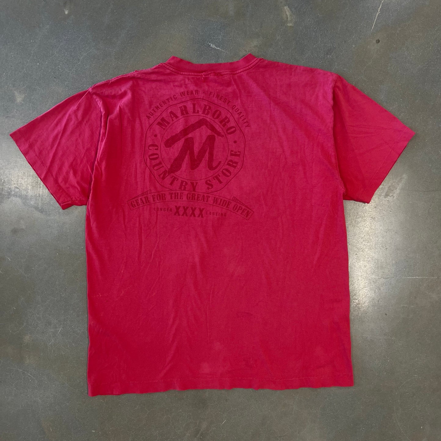 1990s Marlboro Red Overdyed T-Shirt [XL]