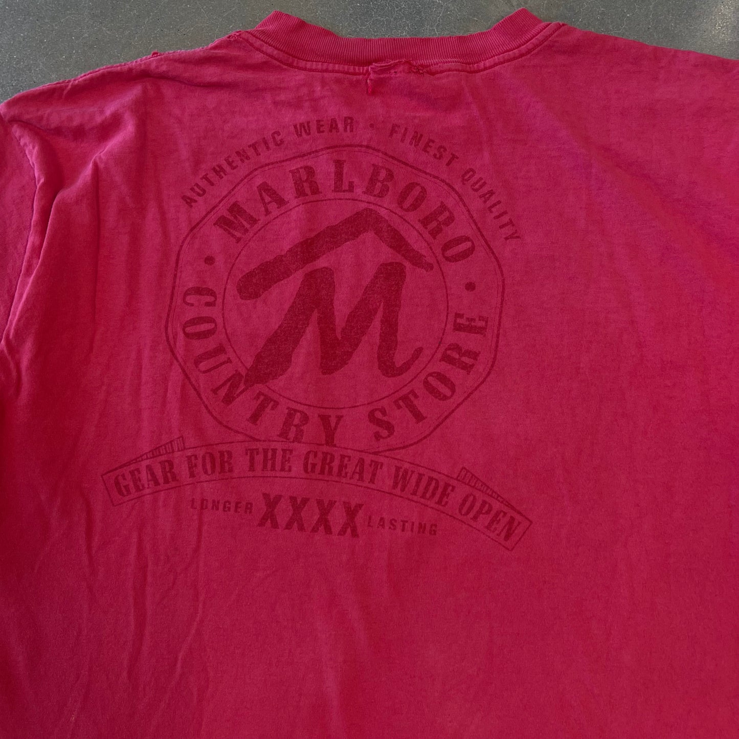 1990s Marlboro Red Overdyed T-Shirt [XL]