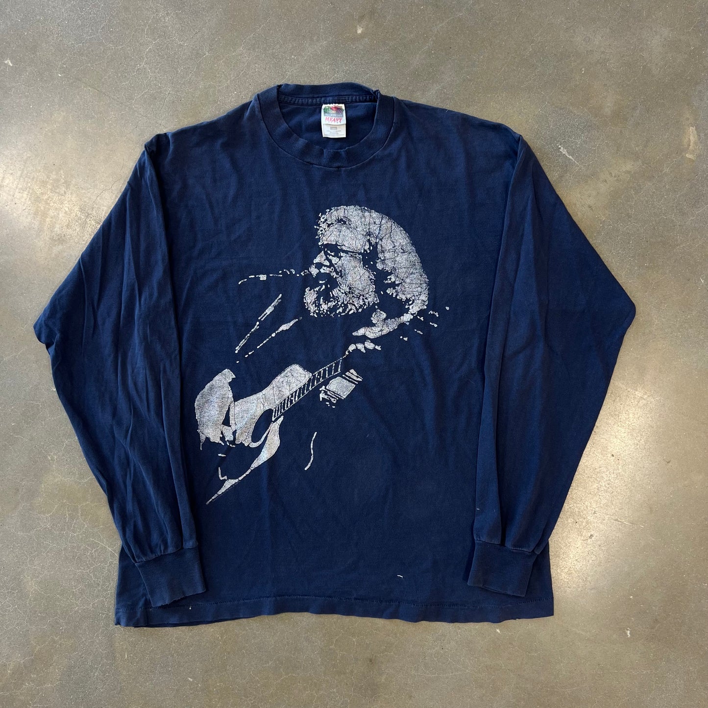 1990s Jerry Garcia Grateful Dead "The Breeze Would Stop To Listen" Longsleeve T-Shirt [XL]