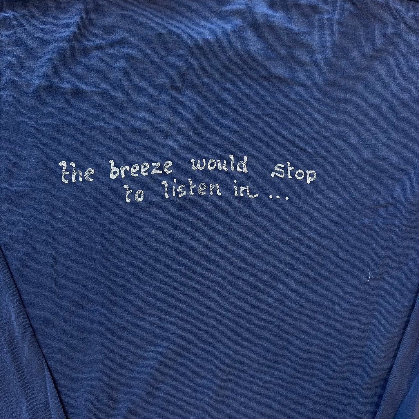 1990s Jerry Garcia Grateful Dead "The Breeze Would Stop To Listen" Longsleeve T-Shirt [XL]