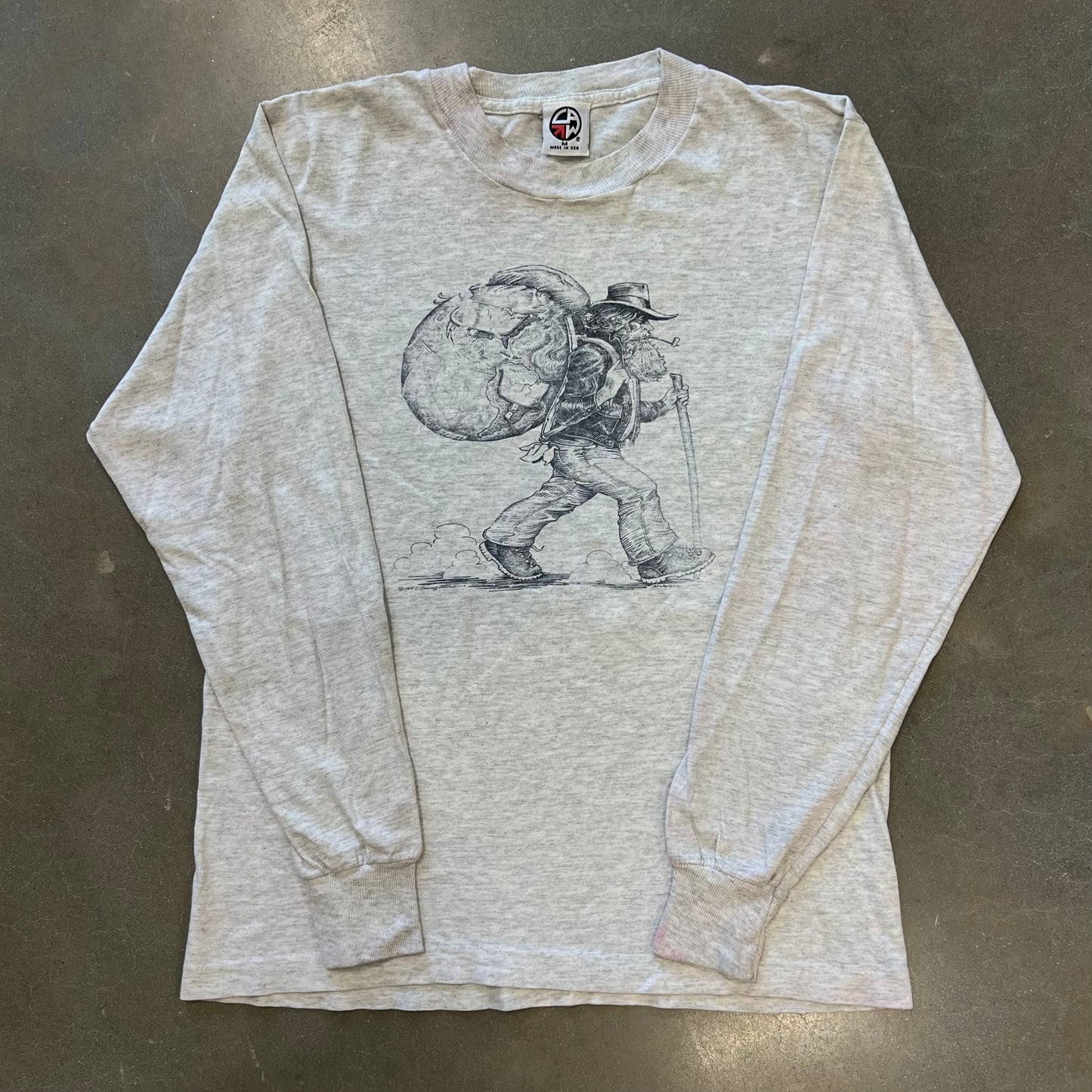 1990s Grateful Dead Looking Hiker Longsleeve T-Shirt [M]