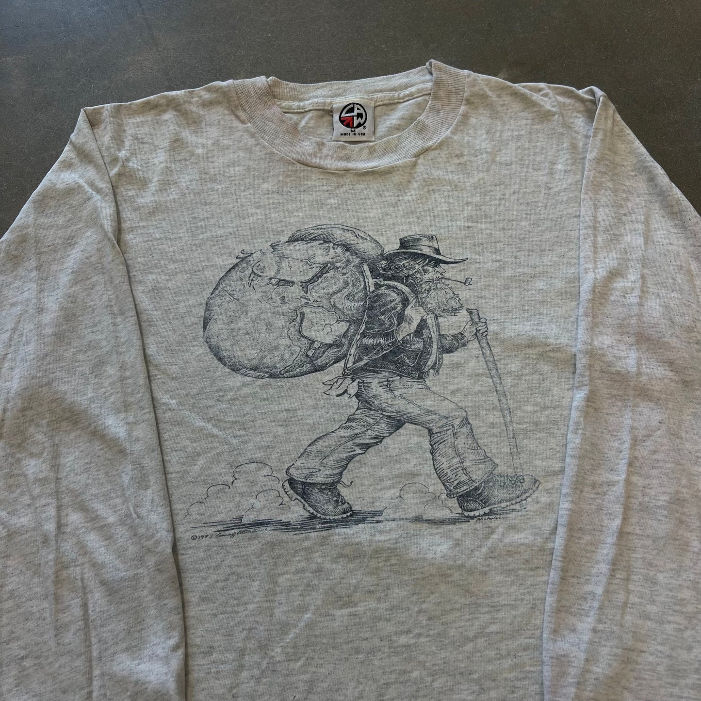 1990s Grateful Dead Looking Hiker Longsleeve T-Shirt [M]