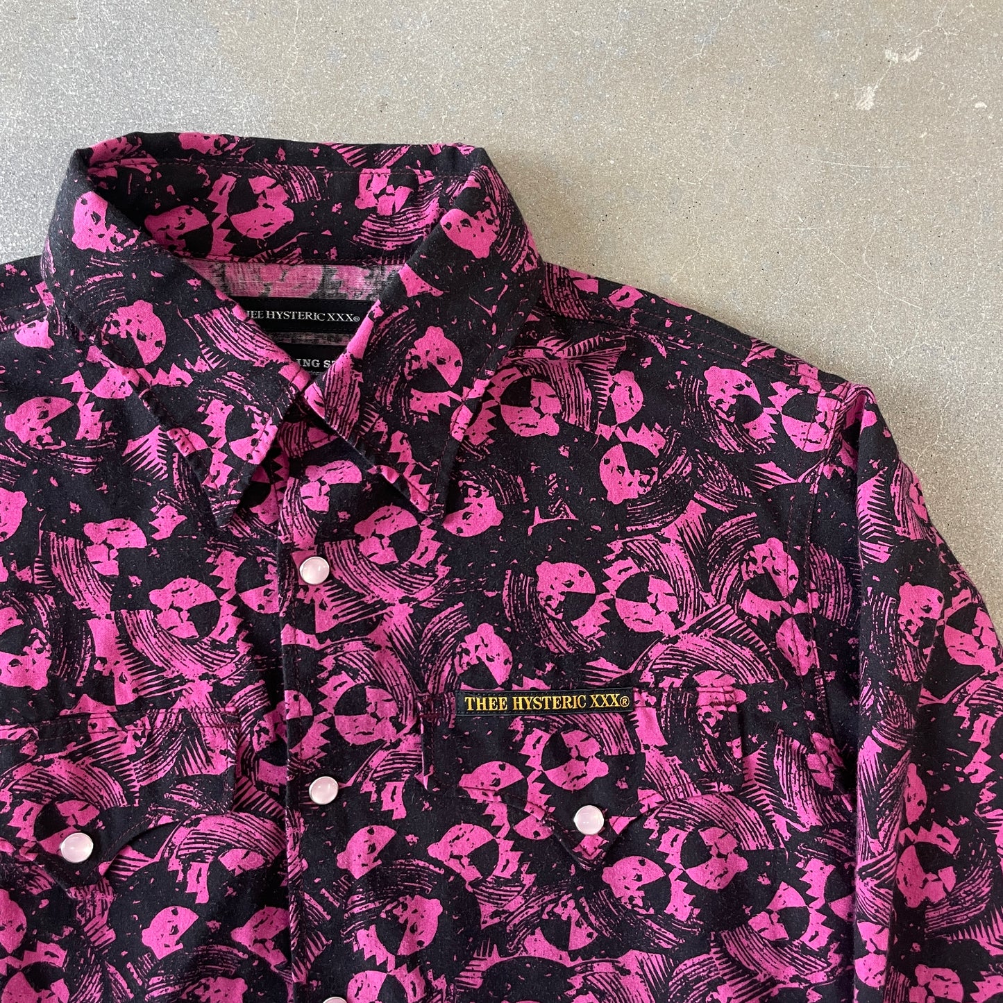 Hysteric Glamour x Rolling Stones Pearl Snaps Button-Up [S/M]