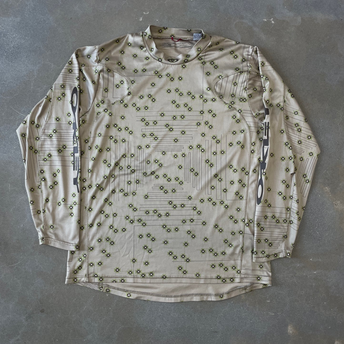 Y2K Oakley Mummy Stitch All Over Print Longsleeve [M/L]