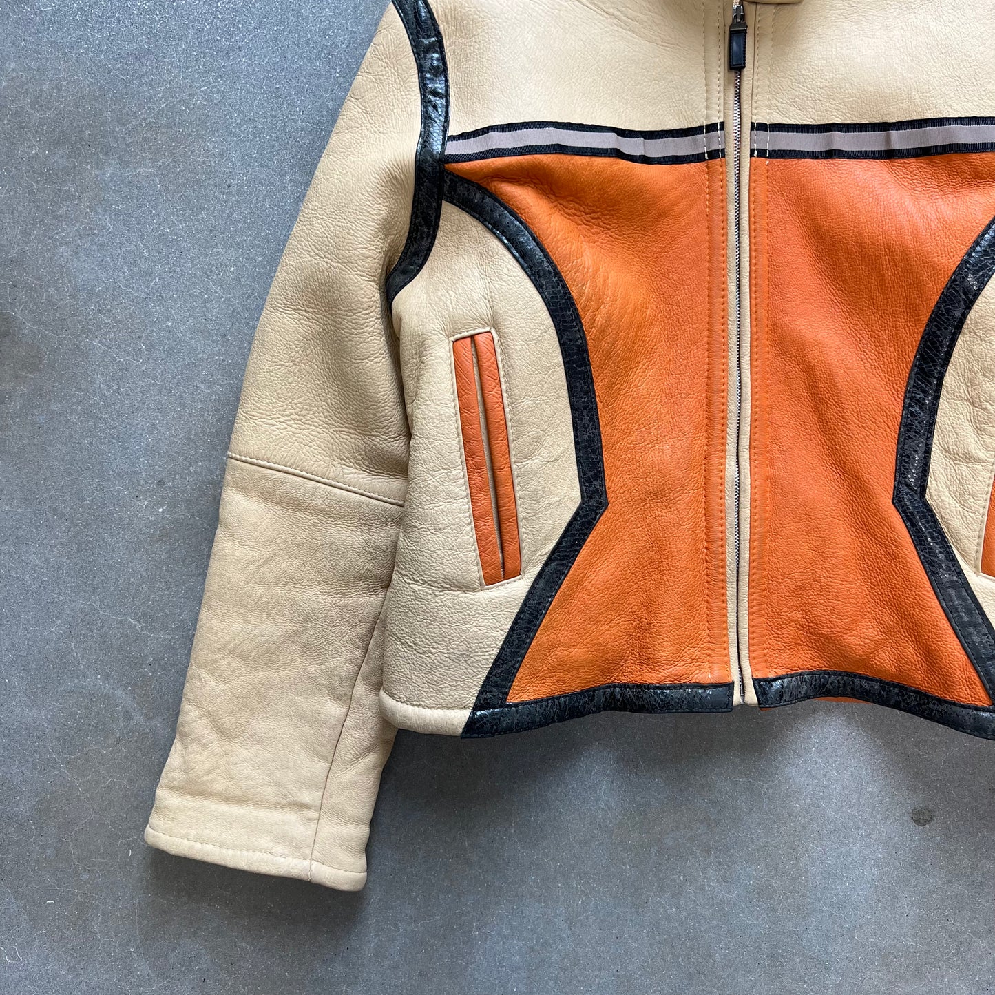 Y2K Walter Davoucci Leather Shearling Jacket [M/L]