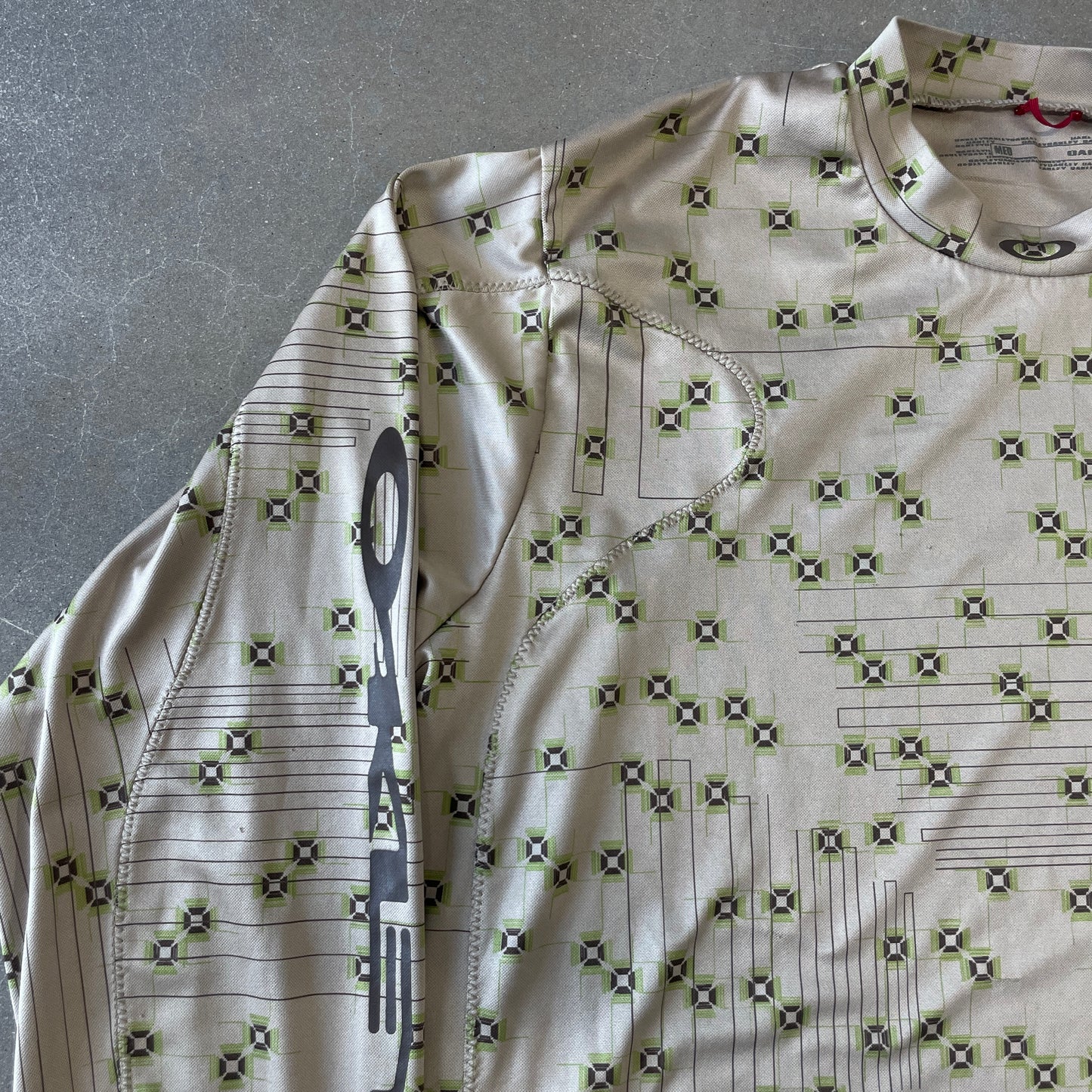 Y2K Oakley Mummy Stitch All Over Print Longsleeve [M/L]