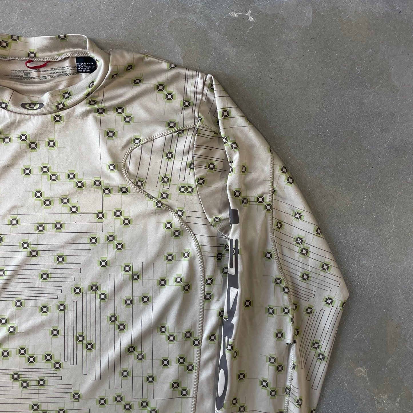 Y2K Oakley Mummy Stitch All Over Print Longsleeve [M/L]