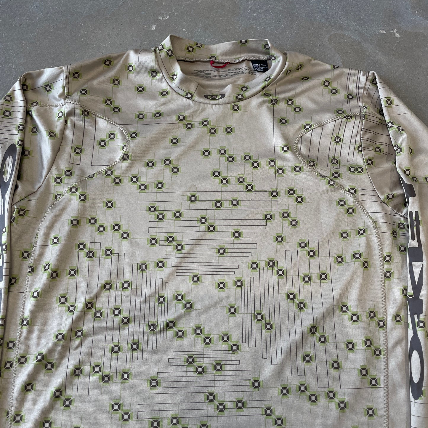 Y2K Oakley Mummy Stitch All Over Print Longsleeve [M/L]