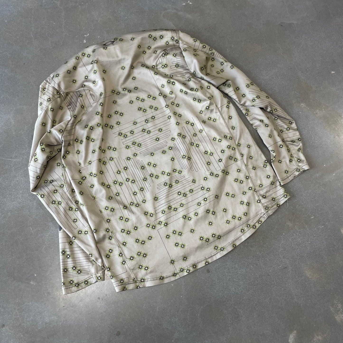 Y2K Oakley Mummy Stitch All Over Print Longsleeve [M/L]