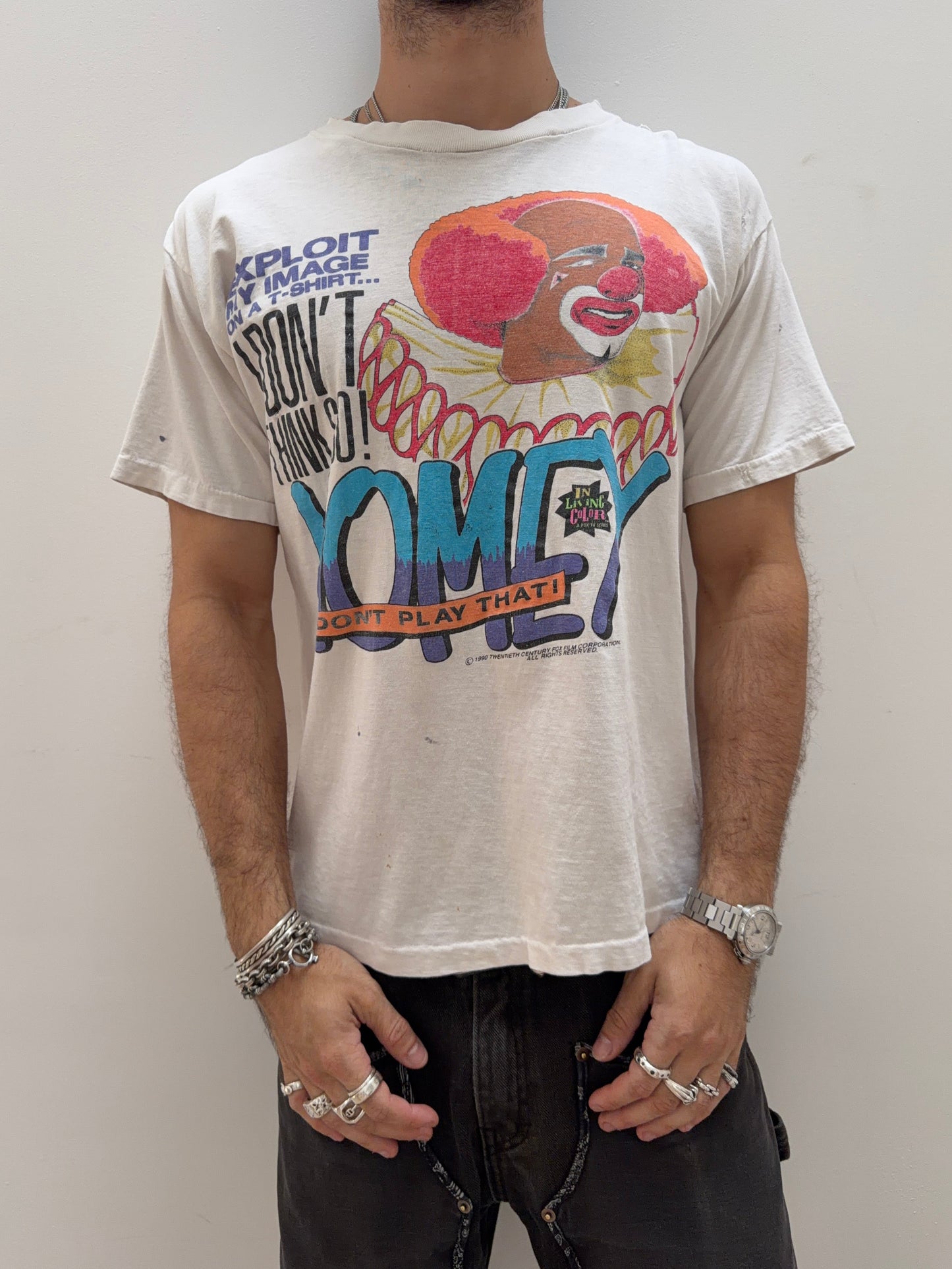 1990s In Living Color Homey the Clown T-Shirt [M]