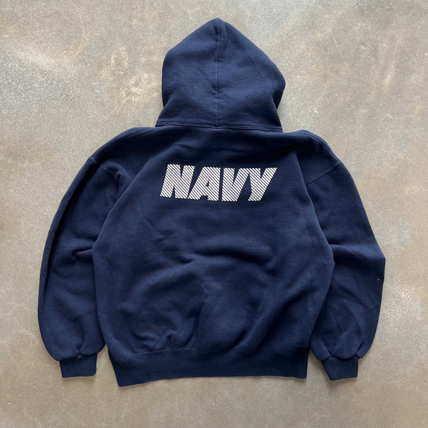 1990s Navy Hoodie [M]